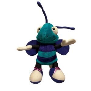 Vintage Charlotte Hornets Hugo NBA Plush Mascot 18" Purple Turquoise 1998 Nanco